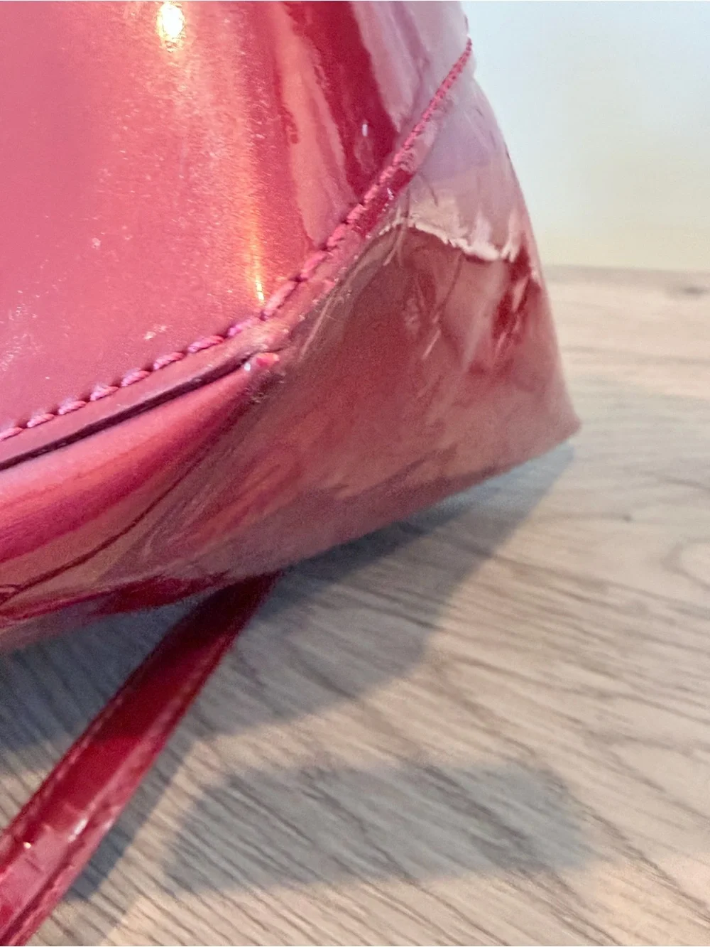 Louis Vuitton Red Vernis Patent Monogram Tote